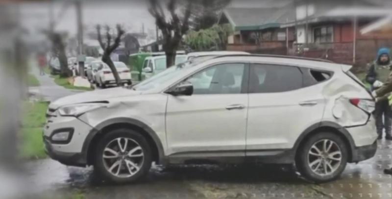T13 - Así quedó el auto del atropello múltiple