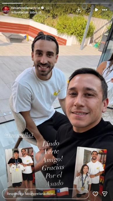Captura - Fabián Orellana con Marc Cucurella