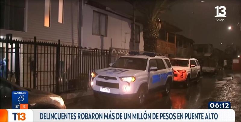 T13 - Violento turbazo en Puente Alto
