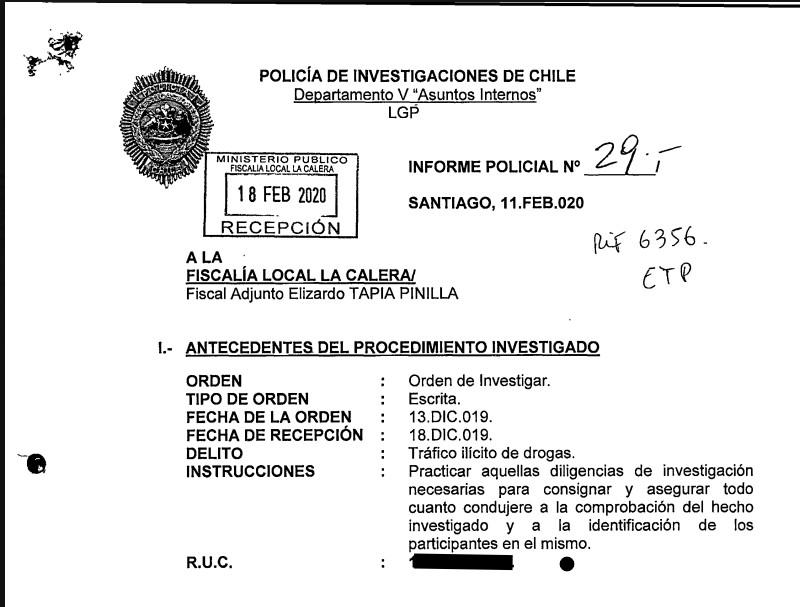 El Departamento V de Asuntos Internos investigó la denuncia realizada por Filomena Navia, la cual resultó "falsa" y producto de un "rumor".