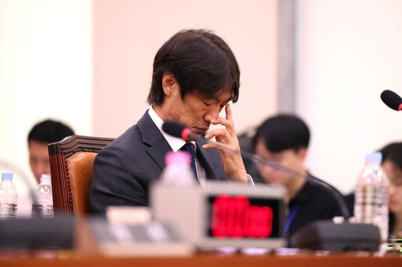 Exseleccionador Hong Myung-bo durante una audiencia a finales de julio de 2026 -AFP