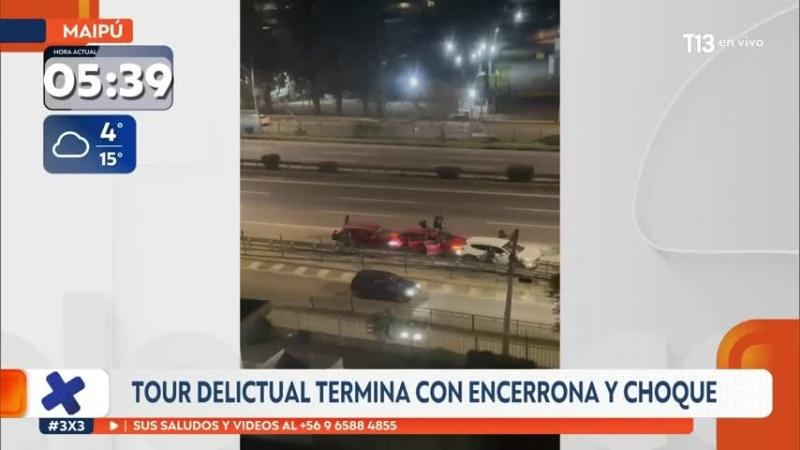 Banda realizó tres encerronas simultáneas en Maipú: golpearon a víctimas y escaparon con los vehículos