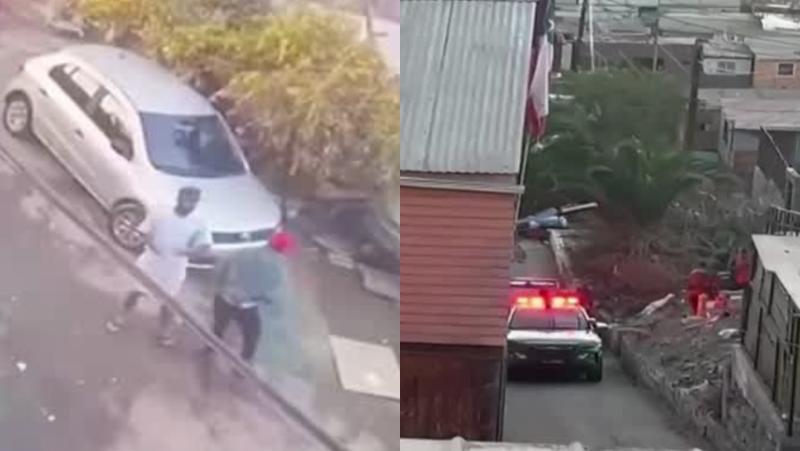 VIDEO | Así fue la encerrona donde fue baleado carabinero en Antofagasta
