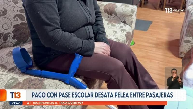 "Yo le pegué al asiento": La versión de adulta mayor tras violenta pelea con estudiante embarazada al interior de micro