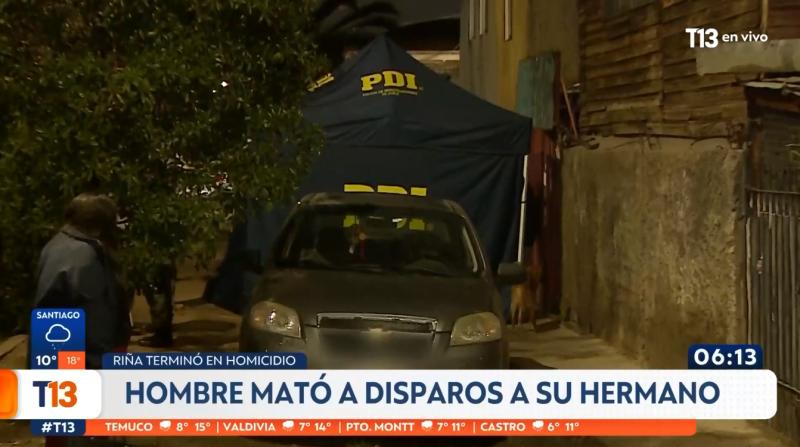 T13 - Hombre mató a su hermano en Lo Prado