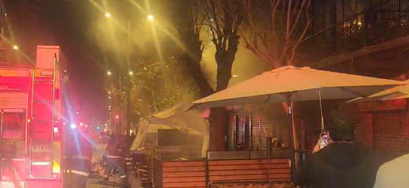 Cámara registró grave explosión en Viña del Mar que dejó seis bomberos lesionados - Cedida
