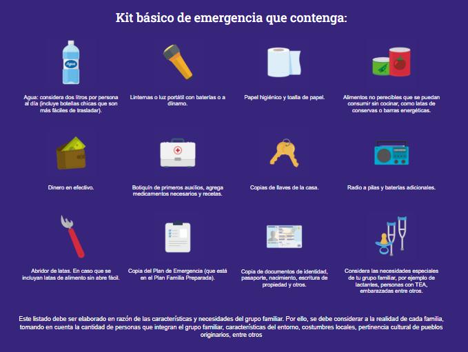 Kit de emergencia en caso de terremoto: ¿Qué debe tener y cuáles son las recomendaciones? - Senapred