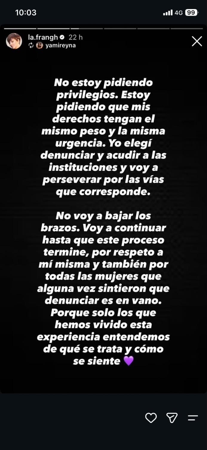 Declaración de Yamila Reyna - IG