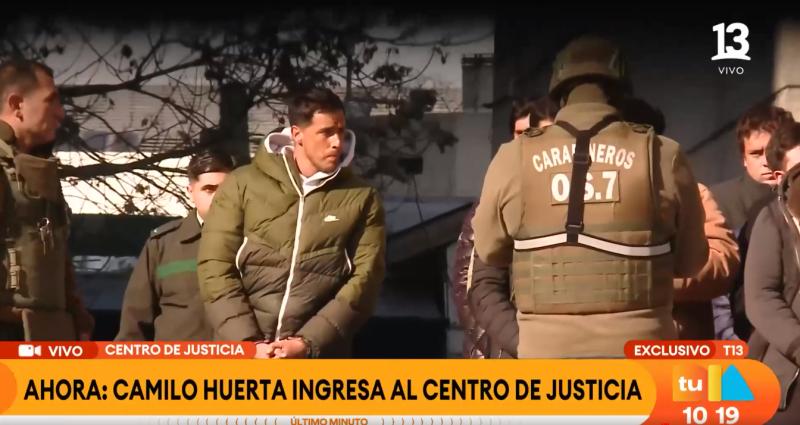 Tu Día - Camilo Huerta llegando al Centro de Justicia