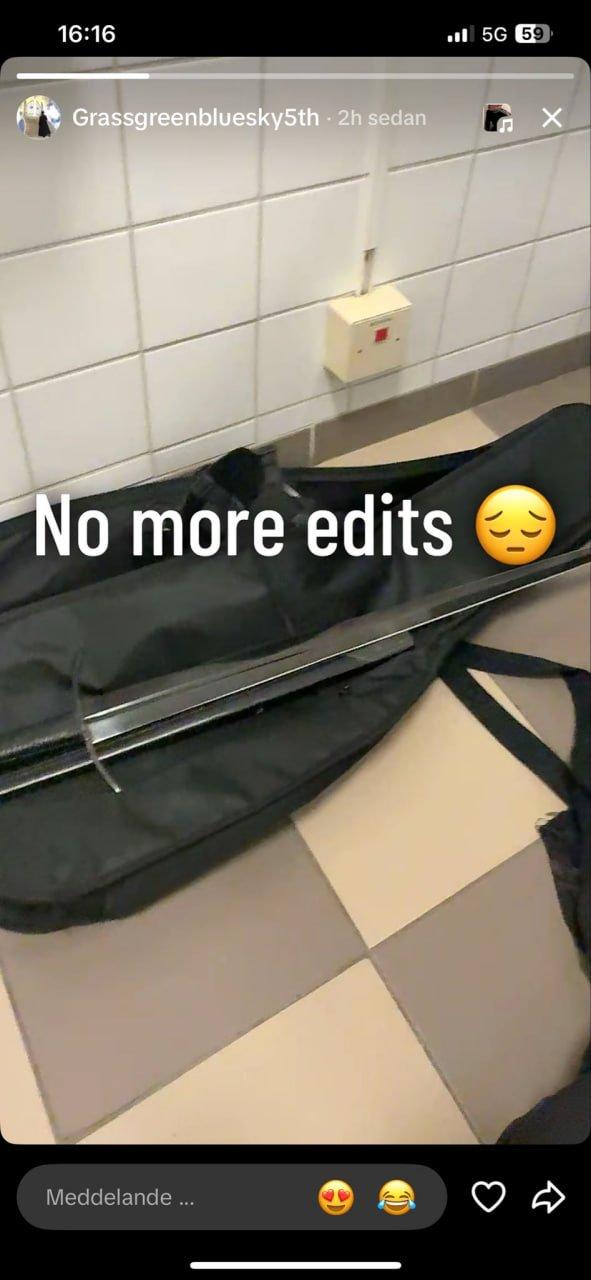 Foto de la espada con que se habría realizado el ataque en el instituto de Suecia - RRSS