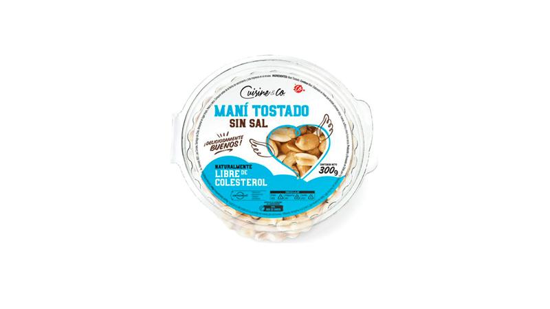 Minsal - Maní tostado sin sal marca Cuisine & Co