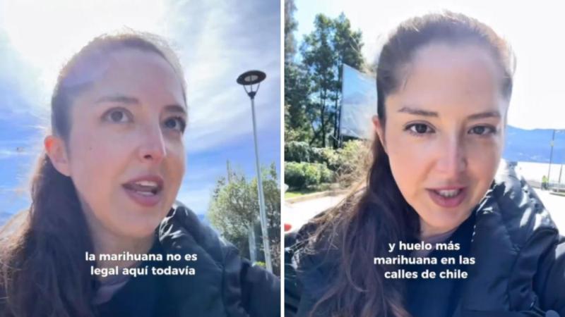 Captura - Creadora de contenidos estadounidense calificó como "país de marihuaneros" a Chile