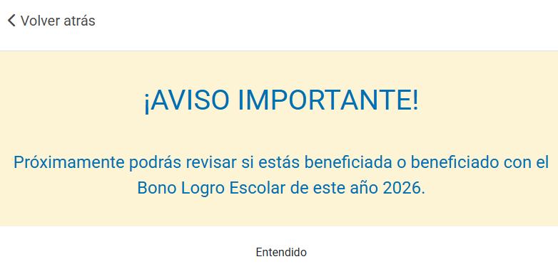 Captura - Bono Logro Escolar