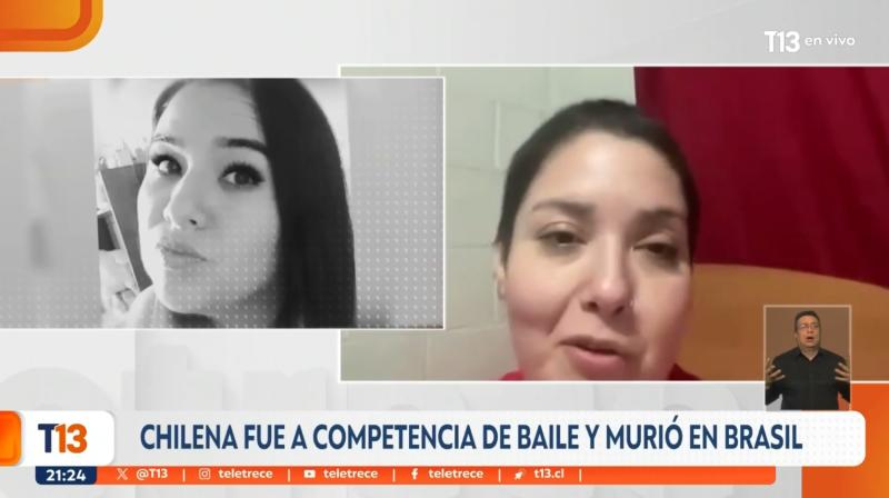 T13 - Evelyn, hermana de Silvia Gatica, bailarina que murió en Brasil