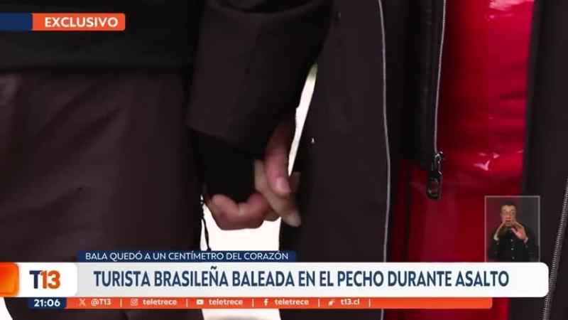 “Sentí presión en el pecho y dificultad para respirar”: Turista brasileña relata asalto en que recibió disparo a centímetros del corazón