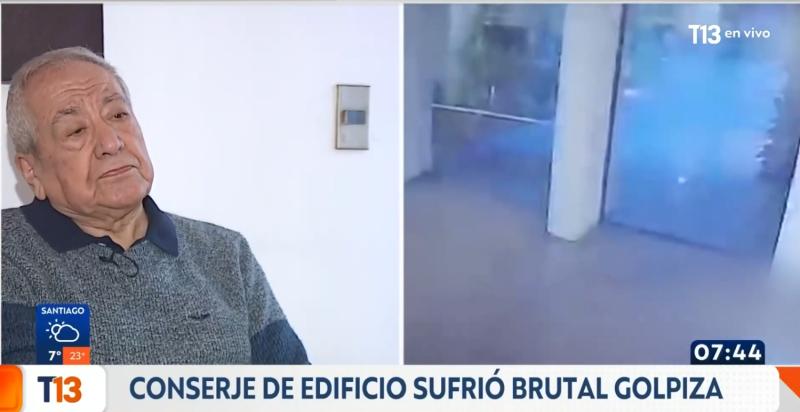 T13 - Conserje agredido en Vitacura