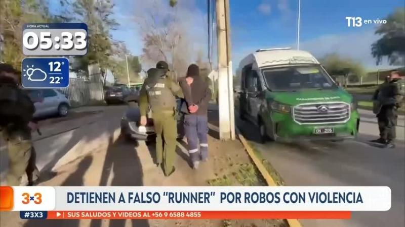 Se hacía pasar por “runner” y seguía a sus víctimas: prisión preventiva para acusado de asaltar a escolares en La Reina