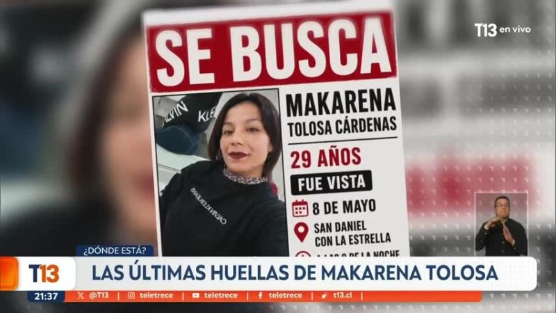 "Siento que ya no está viva": El testimonio de mujer que acogió a Makarena Tolosa y la conversación que escuchó antes de su desaparición