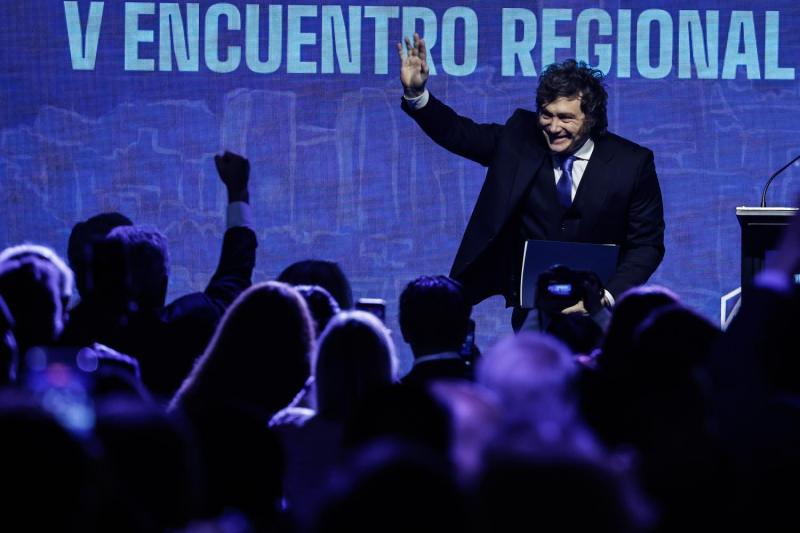 Aton- Milei entregó un discurso inaugural en el Foro Madrid