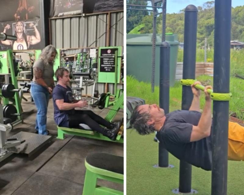 Entrenamiento de Sam Rockwell