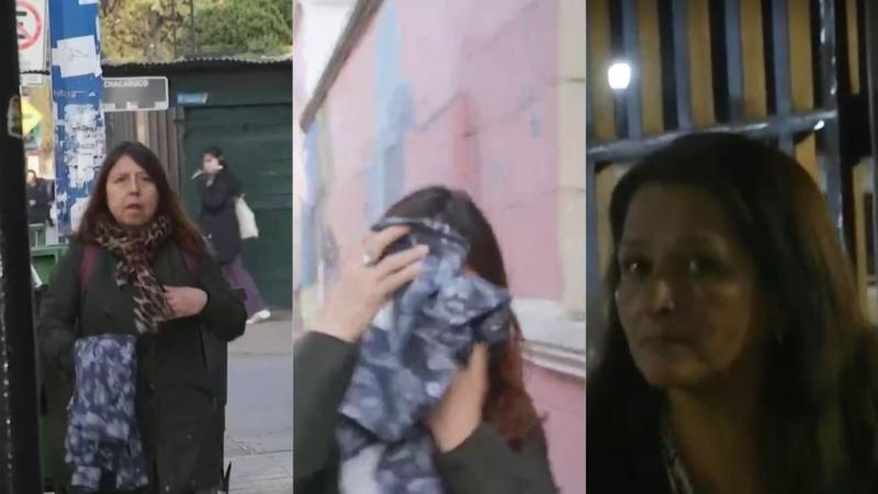 T13 - La reacción de las exfuncionarias del Instituto Nacional acusadas de ayudar a “overoles blancos”
