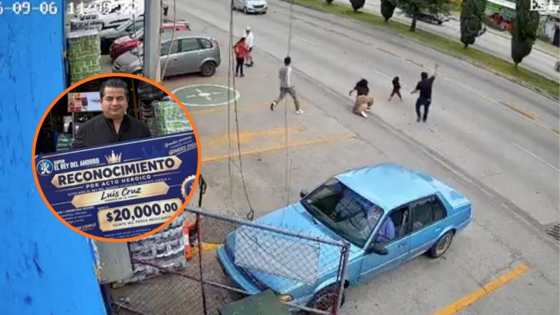 Se lanzó para salvar a niña de ser atropellada: Empresa lo premió con $1 millón por su heroica reacción