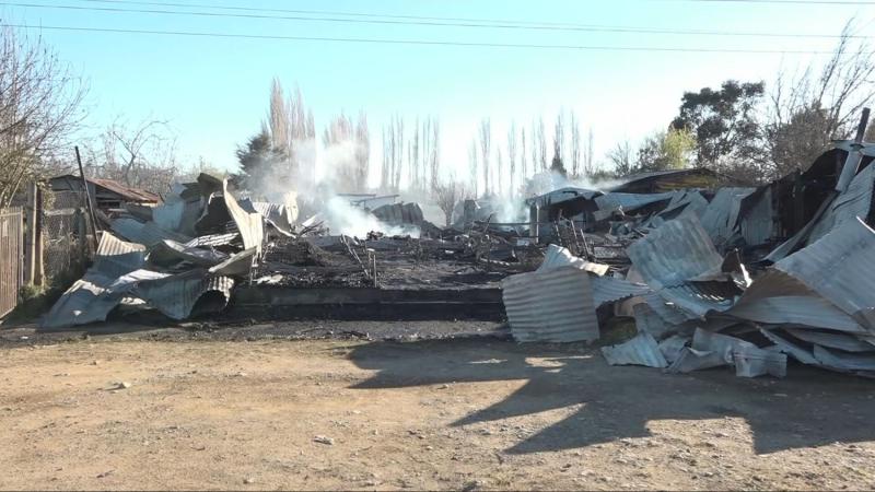 Daños tras incendio en Pitrufquén - T13 Finde