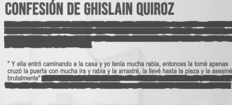 El testimonio del autor confeso del crimen de Mariana Sepúlveda