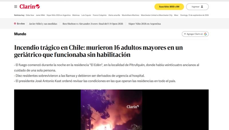 Captura: Clarin