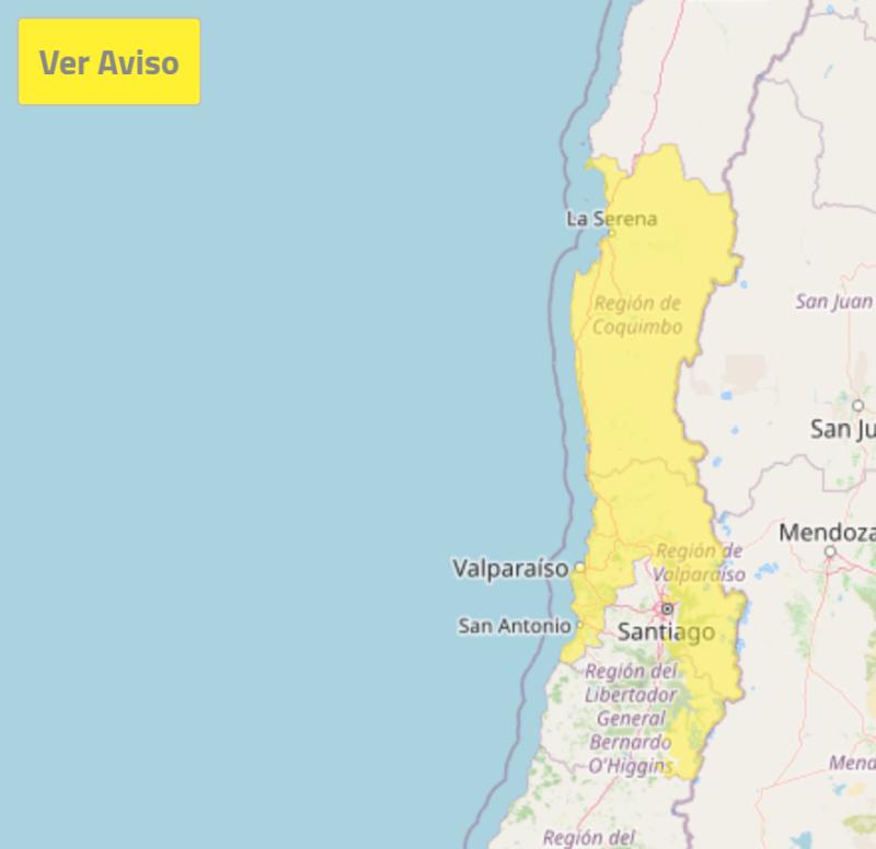 Aviso por posibles tormentas eléctricas