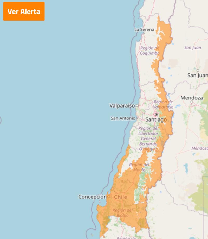 Alerta por viento moderado a fuerte
