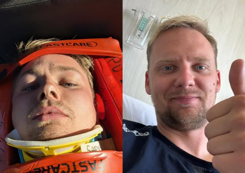 Piloto que sufrió grave accidente en el WRC Rally Chile actualiza su estado de salud: tiene un pulmón colapsado y su navegante no recuerda el choque - RRSS