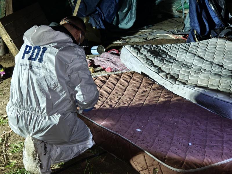 Hallazgo de cuerpo calcinado en Negrete - PDI
