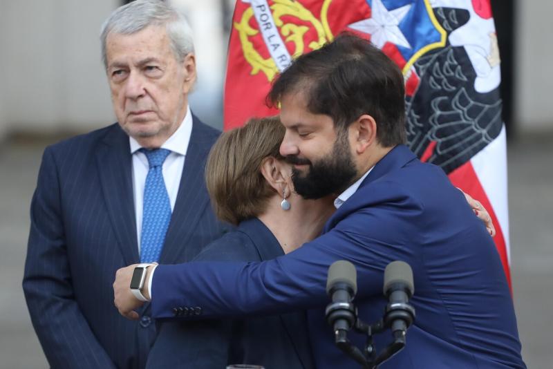 Expresidente Boric y expresidenta Bachelet - AUNO