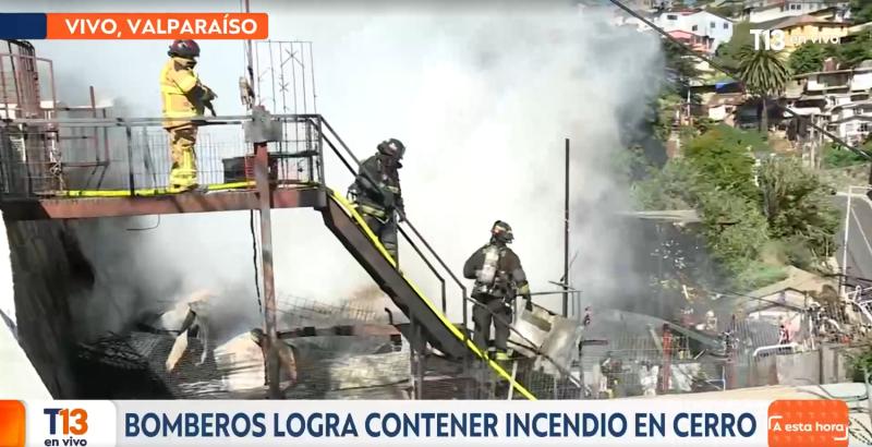 T13 - Incendio en Valparaíso