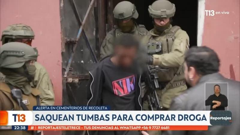 “Yo no vendo nada”: la reacción de ecuatoriano detenido por venta de drogas a profanadores de tumbas de cementerios