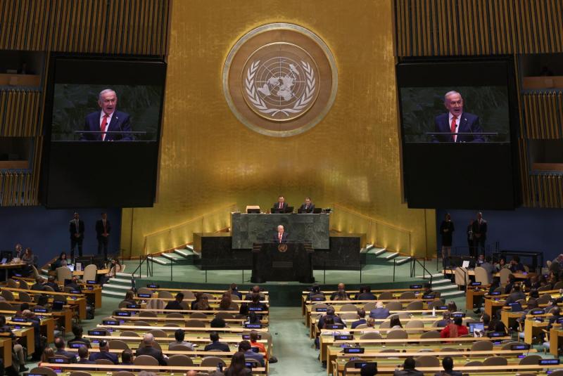 El polémico discurso de Netanyahu en la ONU - AFP
