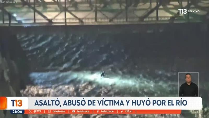 Tenía antecedentes e intentó escapar por el Mapocho: quién es el acusado de asaltar y abusar sexualmente de mujer en Providencia