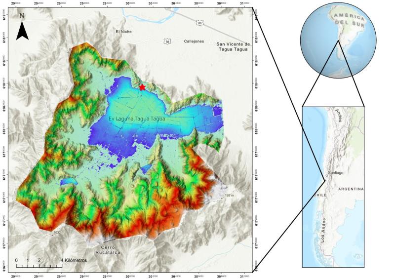Análisis de la ubicación del lago - Arqueología Tagua Tagua