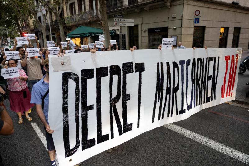 AFP - Una de las protestas tras el desalojo de Maricarmen