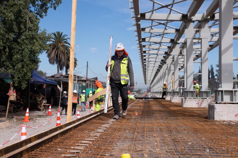 Agencia Uno - Obras del tren Santiago-Melipilla