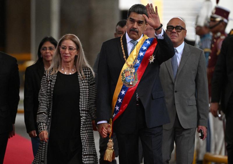 AFP - Cilia Flores y Nicolás Maduro