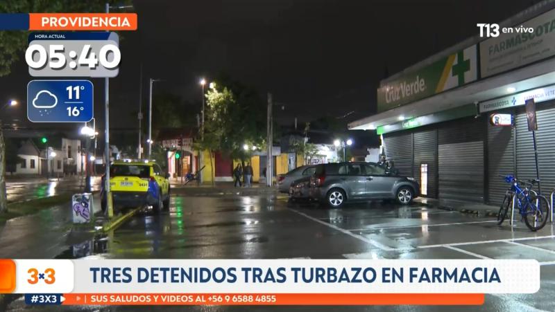 T13 - Turbazo a farmacia en Providencia