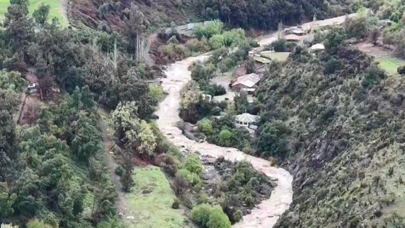 Declaran Alerta Amarilla en Lo Barnechea por crecida del Río Molina - Cedida