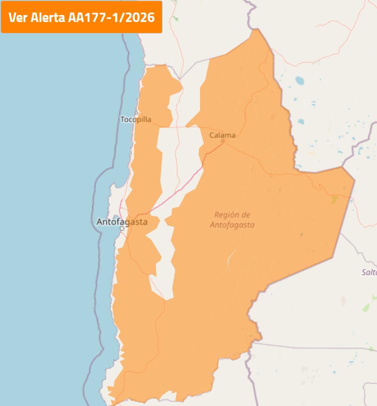 Sectores afectados por vientos de moderados a fuertes - DMC