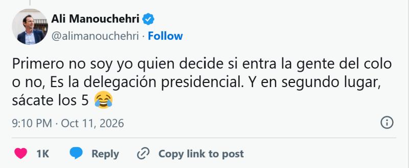 Alí Manouchehri | X