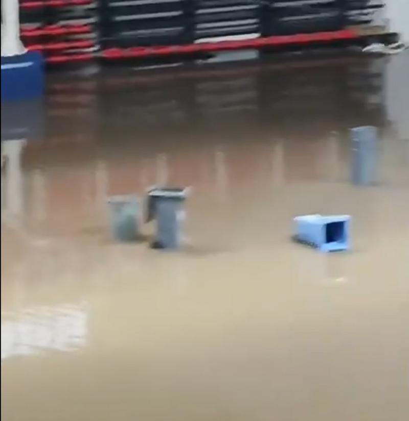 Los impactantes registros de las inundaciones en el Estadio Nacional tras intensas lluvias en Santiago