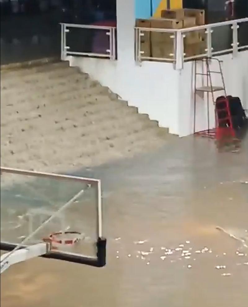 Los impactantes registros de las inundaciones en el Estadio Nacional tras intensas lluvias en Santiago