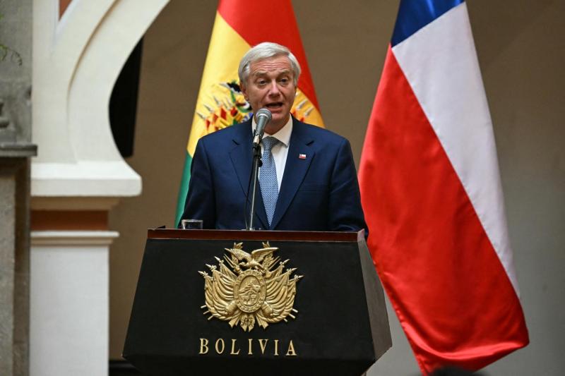 AFP - Presidente Kast durante su histórica visita a Bolivia