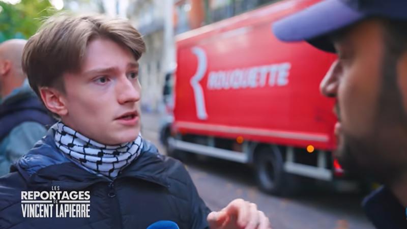 Quién es Elwan Benoît, el joven emblema de las manifestaciones en Francia - Captura YouTube Vincent Lapierre